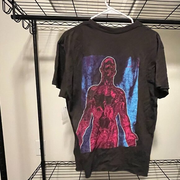 Nirvana Vintage Silver Men's T-Shirt in Charcoal Pigment Dye Size Medium - Picture 4 of 6